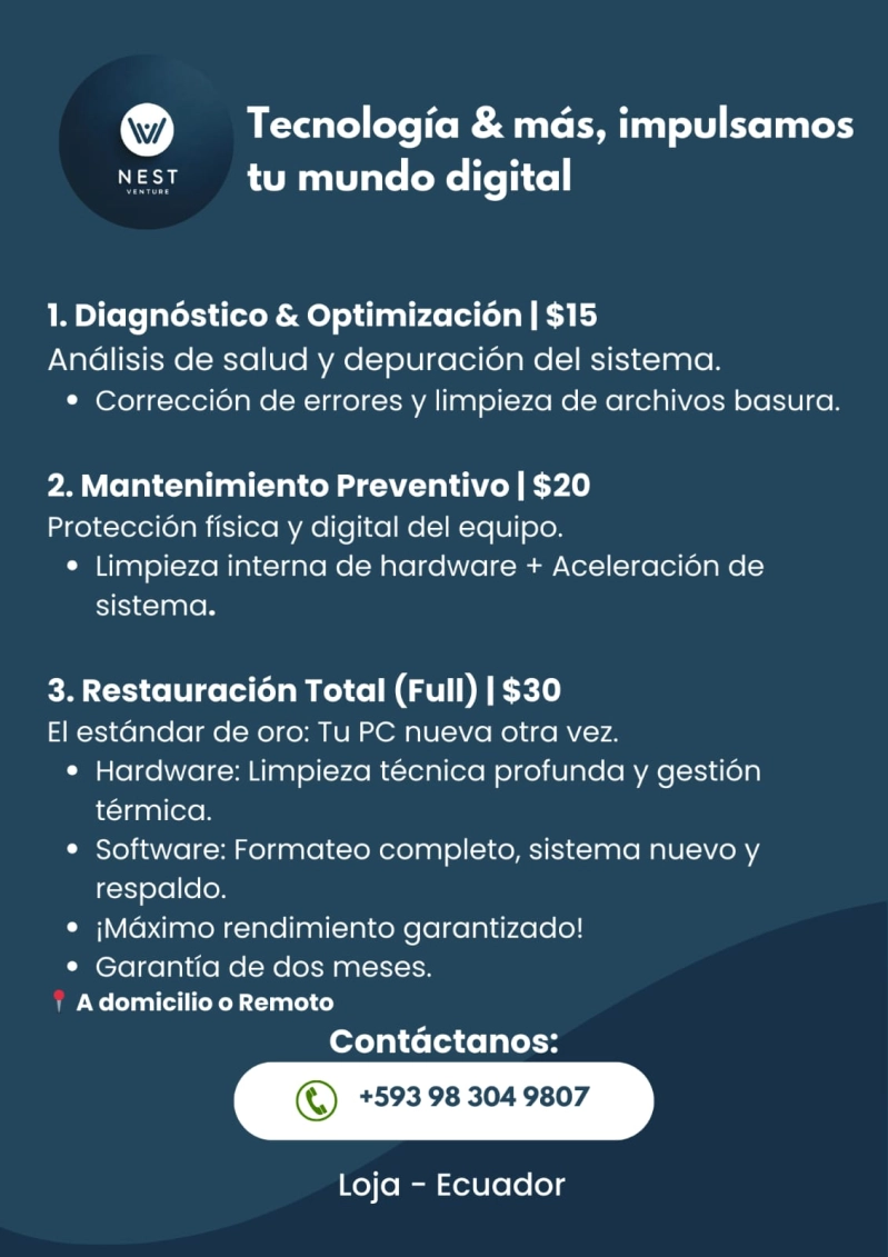 TECNICO DE COMPUTADORAS